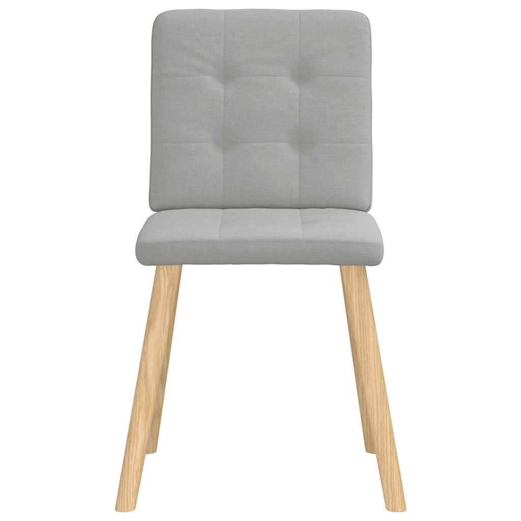 vidaXL Καρέκλες τραπεζαρίας 4 τεμ Cloud Grey Fabric