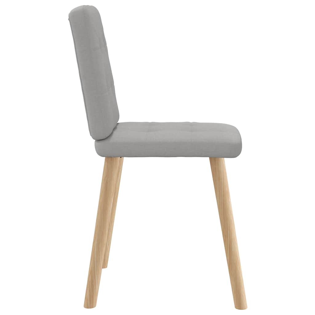 vidaXL Καρέκλες τραπεζαρίας 4 τεμ Cloud Grey Fabric