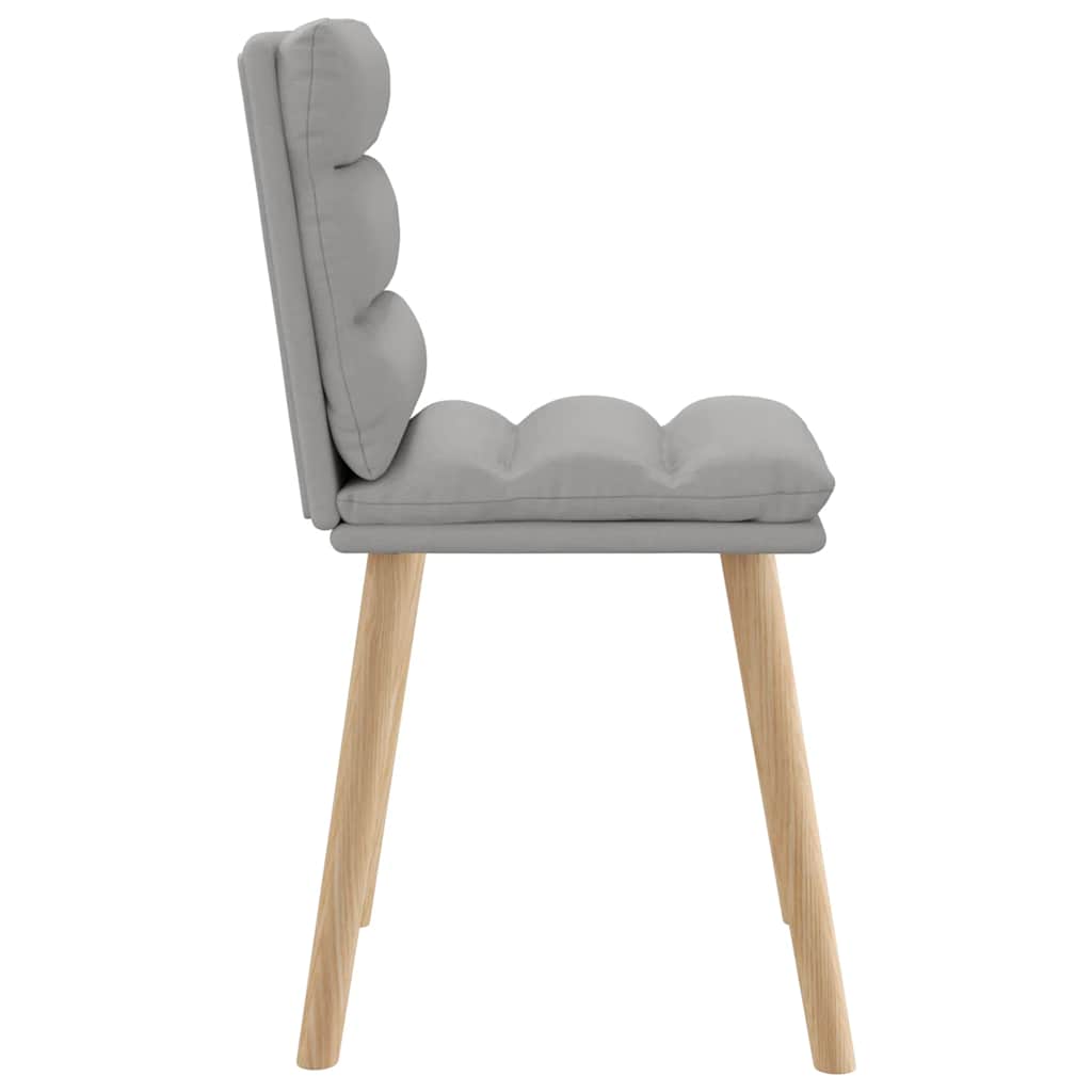 vidaXL Καρέκλες τραπεζαρίας 4 τεμ Cloud Grey Fabric