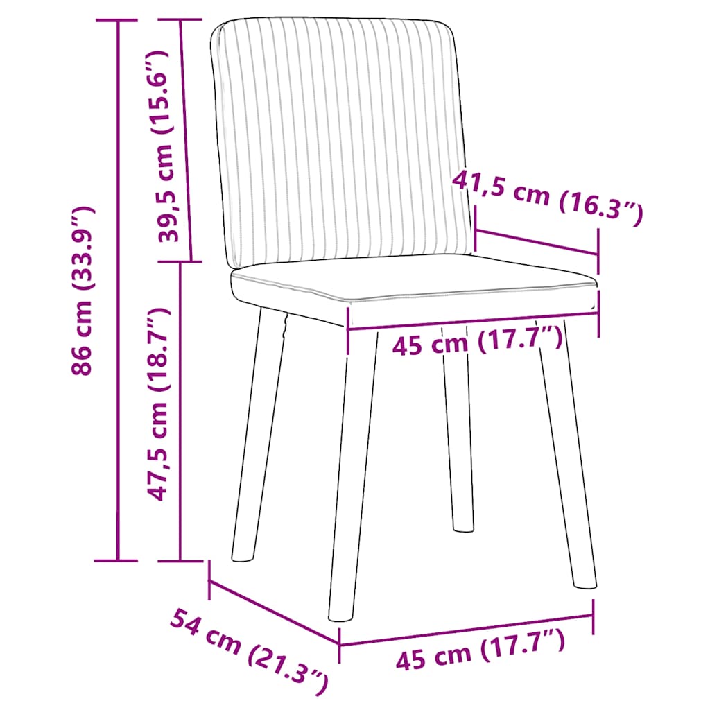 vidaXL Καρέκλες τραπεζαρίας 6 τεμ Cloud Grey Fabric