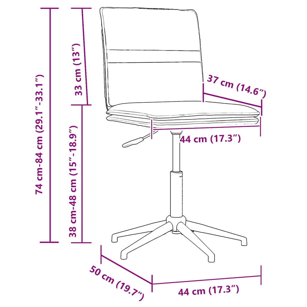 vidaXL Καρέκλες Τραπεζαρίας 6 τεμ. Μαύρες Βελούδινες