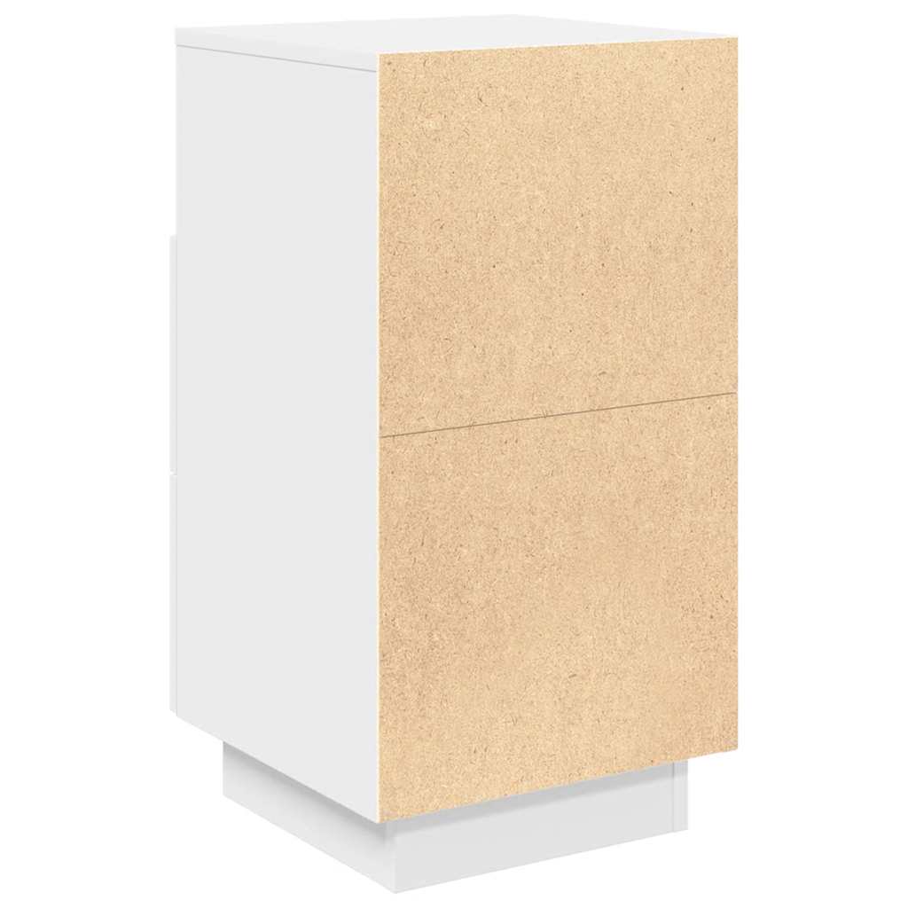 vidaXL Κομοδίνα 2 τμχ με 2 συρτάρια Λευκό 36x36x68 cm