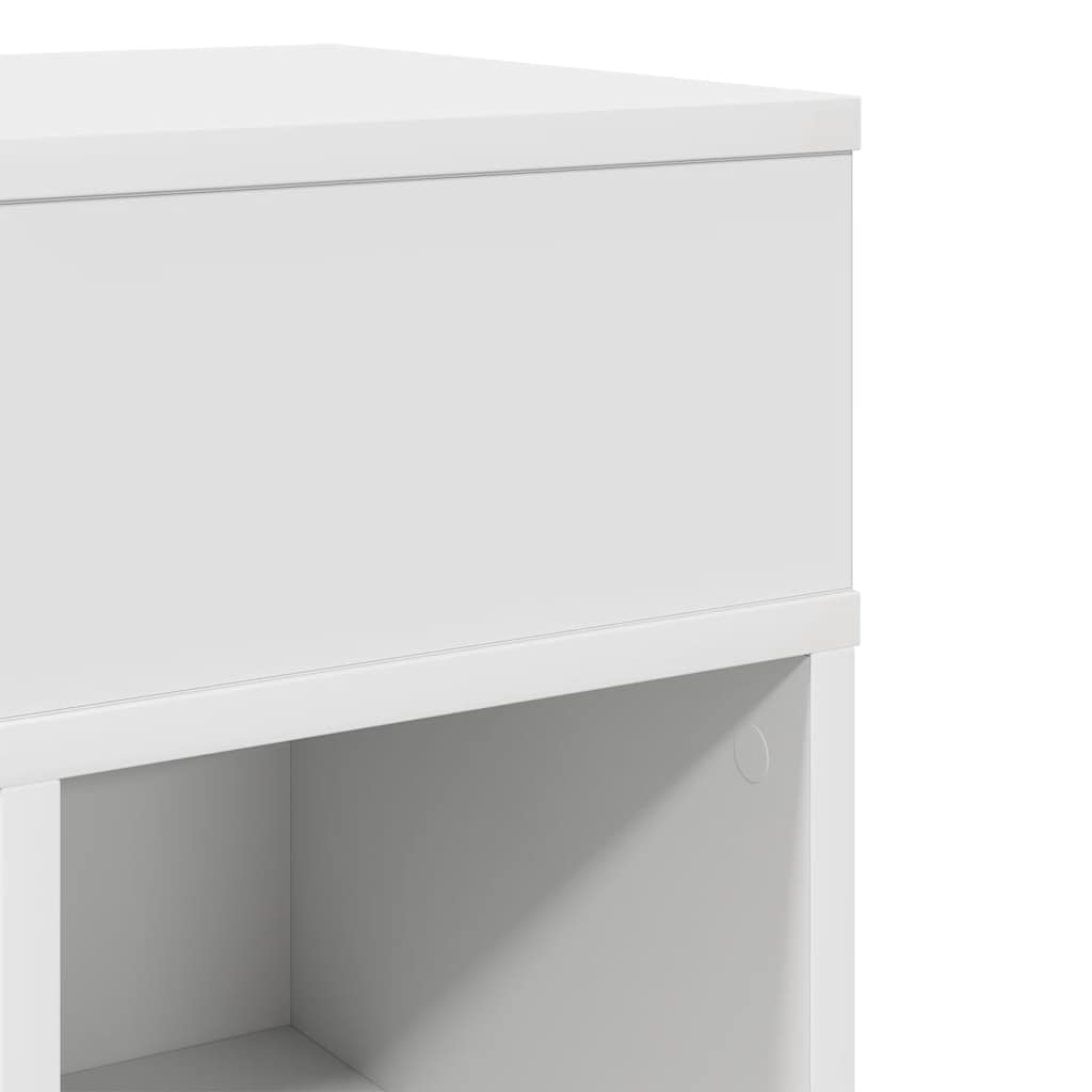 vidaXL Κομοδίνα 2 τεμάχια με συρτάρι Λευκό 25x31x66 cm