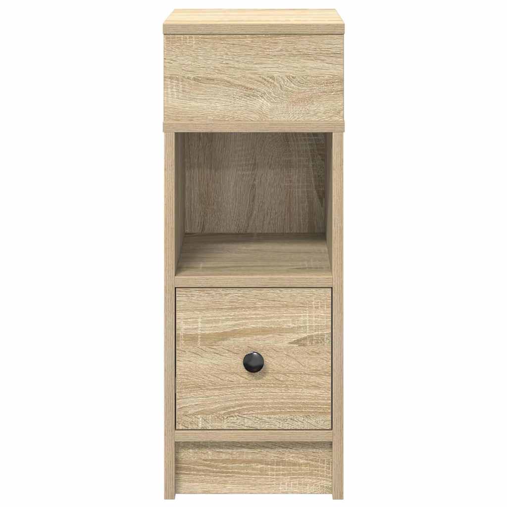 vidaXL Κομοδίνο με συρτάρι Sonoma Δρυς 25x31x66 εκ.