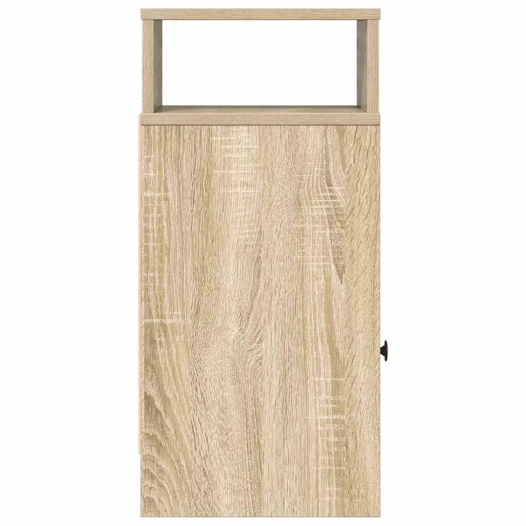 vidaXL Κομοδίνα 2 τεμάχια με συρτάρι Sonoma Δρυς 25x31x66 εκ.