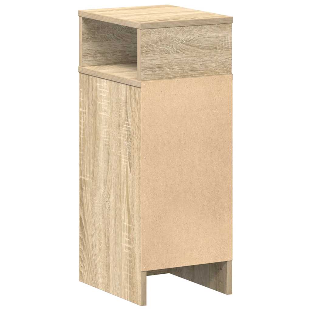vidaXL Κομοδίνα 2 τεμάχια με συρτάρι Sonoma Δρυς 25x31x66 εκ.
