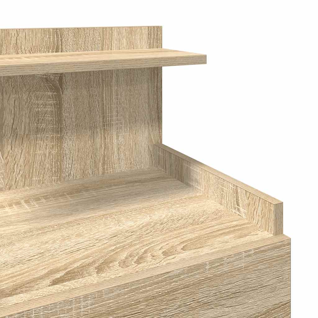 vidaXL Κομοδίνα 2 τεμ. με 2 Συρτάρια, Χρώμα Sonoma Δρυς 40x36,5x62 εκ.