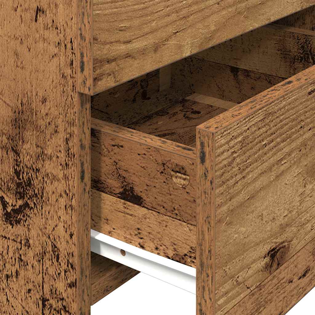 vidaXL Κομοδίνο με 2 Συρτάρια από Παλιό Ξύλο 40x36,5x62 εκ.
