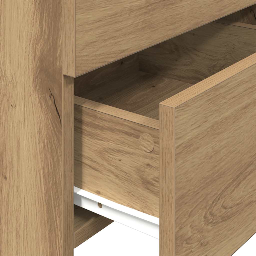 vidaXL Κομοδίνο με 2 Συρτάρια Artisan Oak 40x36,5x62 εκ.