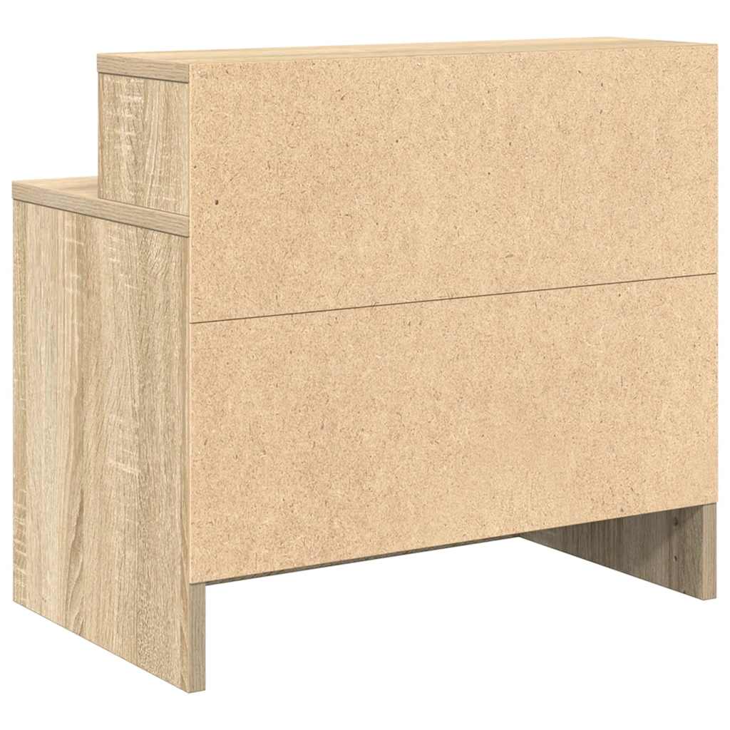vidaXL Κομοδίνο με συρτάρι Sonoma Δρυς 51x31x47 εκ.