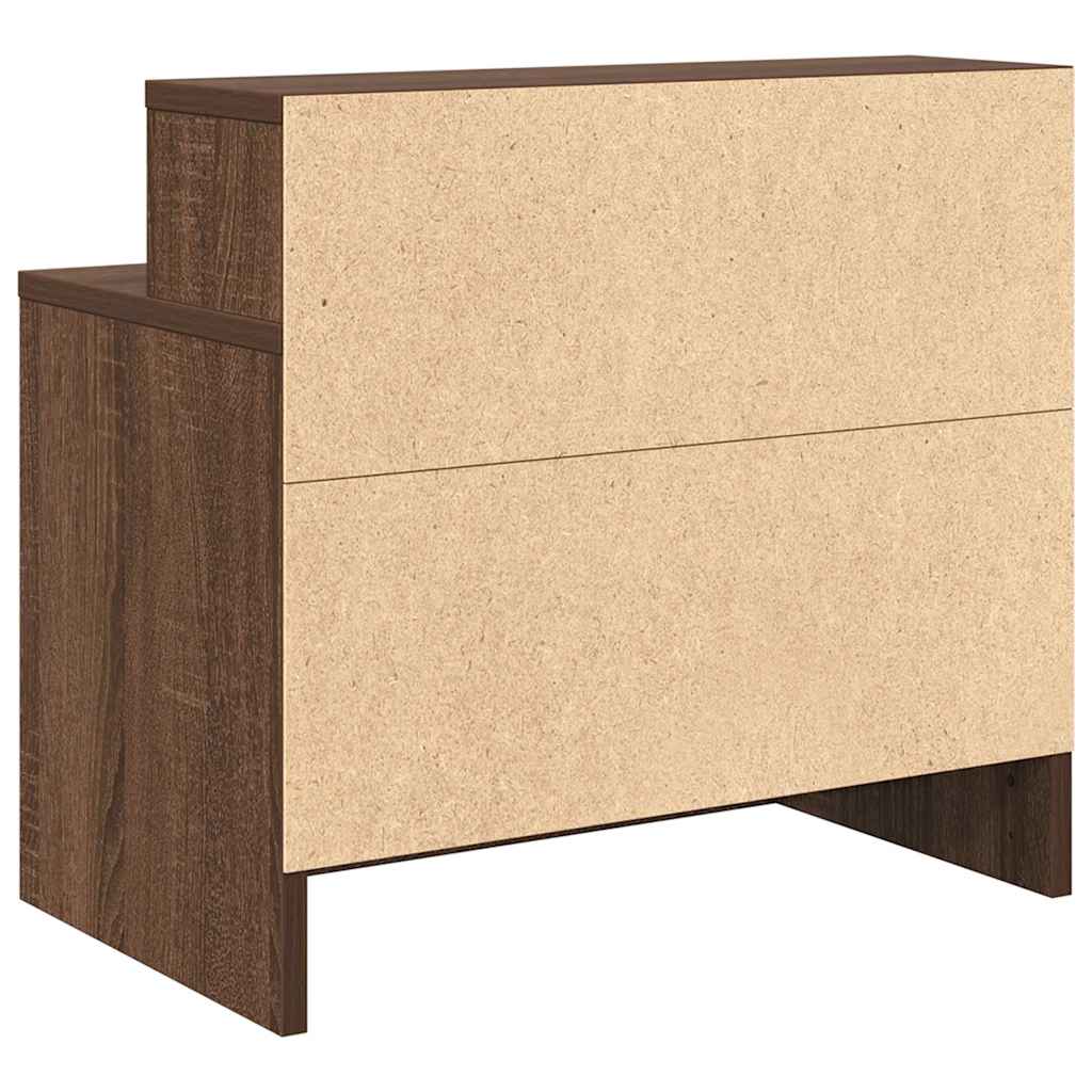 vidaXL Κομοδίνο με συρτάρι Καφέ Δρυς 51x31x47 εκ.