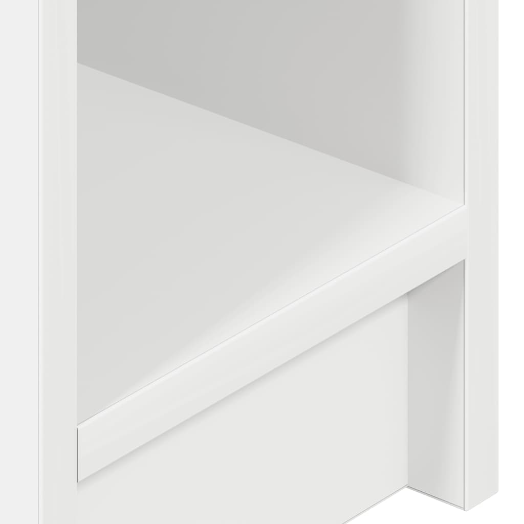 vidaXL Κομοδίνα με συρτάρι 2 τεμάχια Λευκό 20x36x60 cm