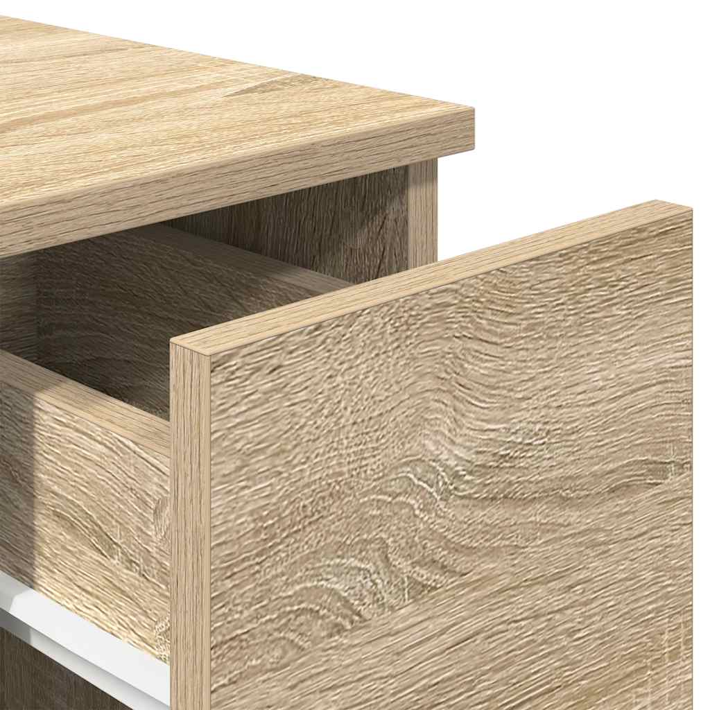 vidaXL Κομοδίνο με συρτάρι Sonoma Δρυς 20x36x60 εκ.