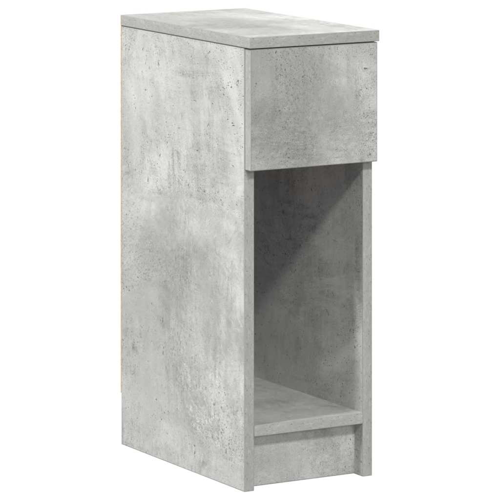 vidaXL Κομοδίνο με συρτάρι Γκρι Σκυροδέματος 20x36x60 εκ.