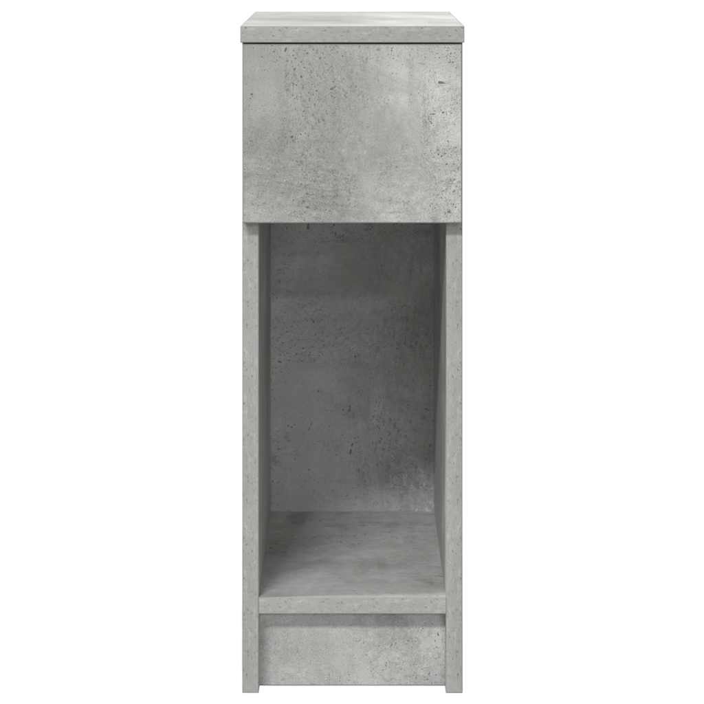 vidaXL Κομοδίνο με συρτάρι Γκρι Σκυροδέματος 20x36x60 εκ.
