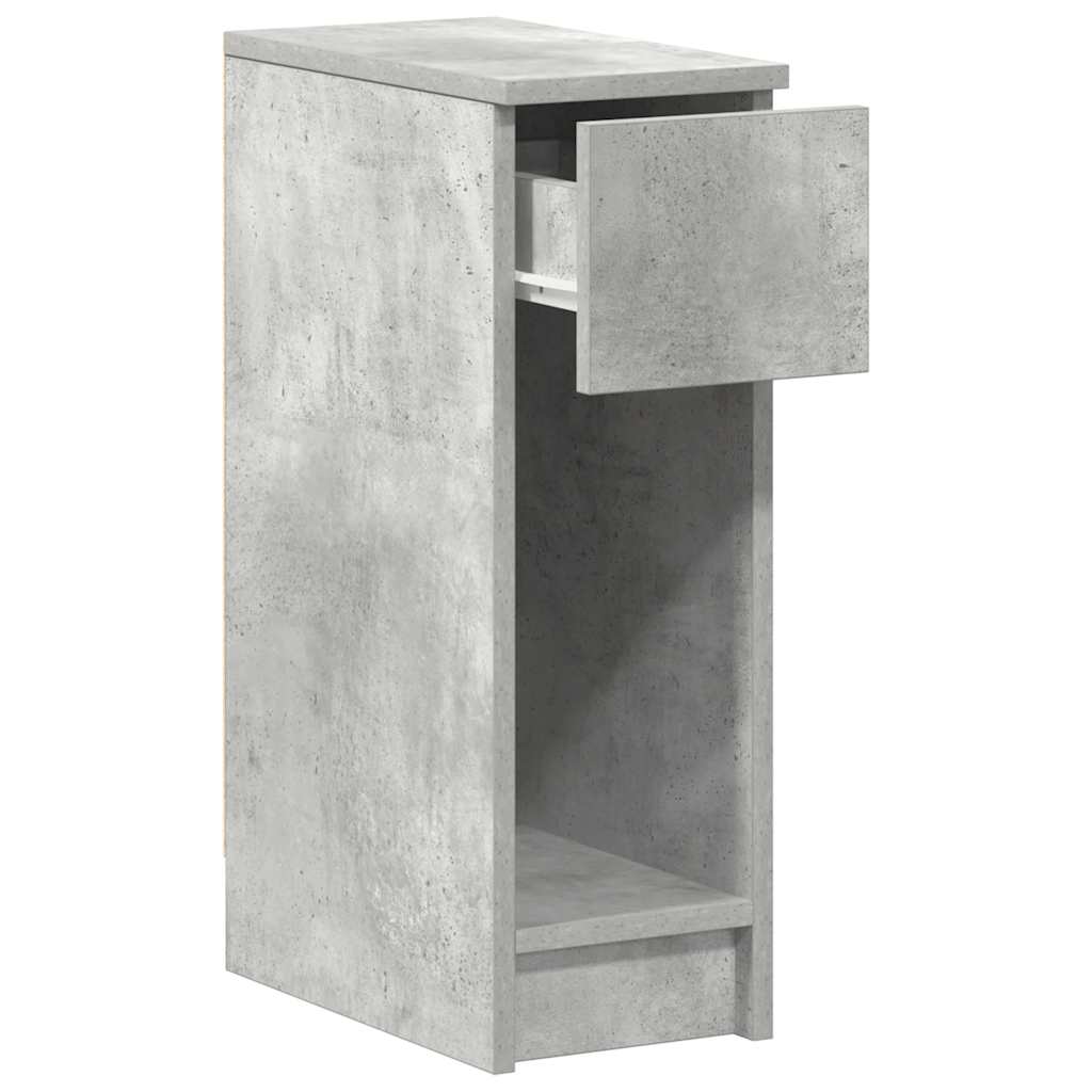 vidaXL Κομοδίνο με συρτάρι Γκρι Σκυροδέματος 20x36x60 εκ.