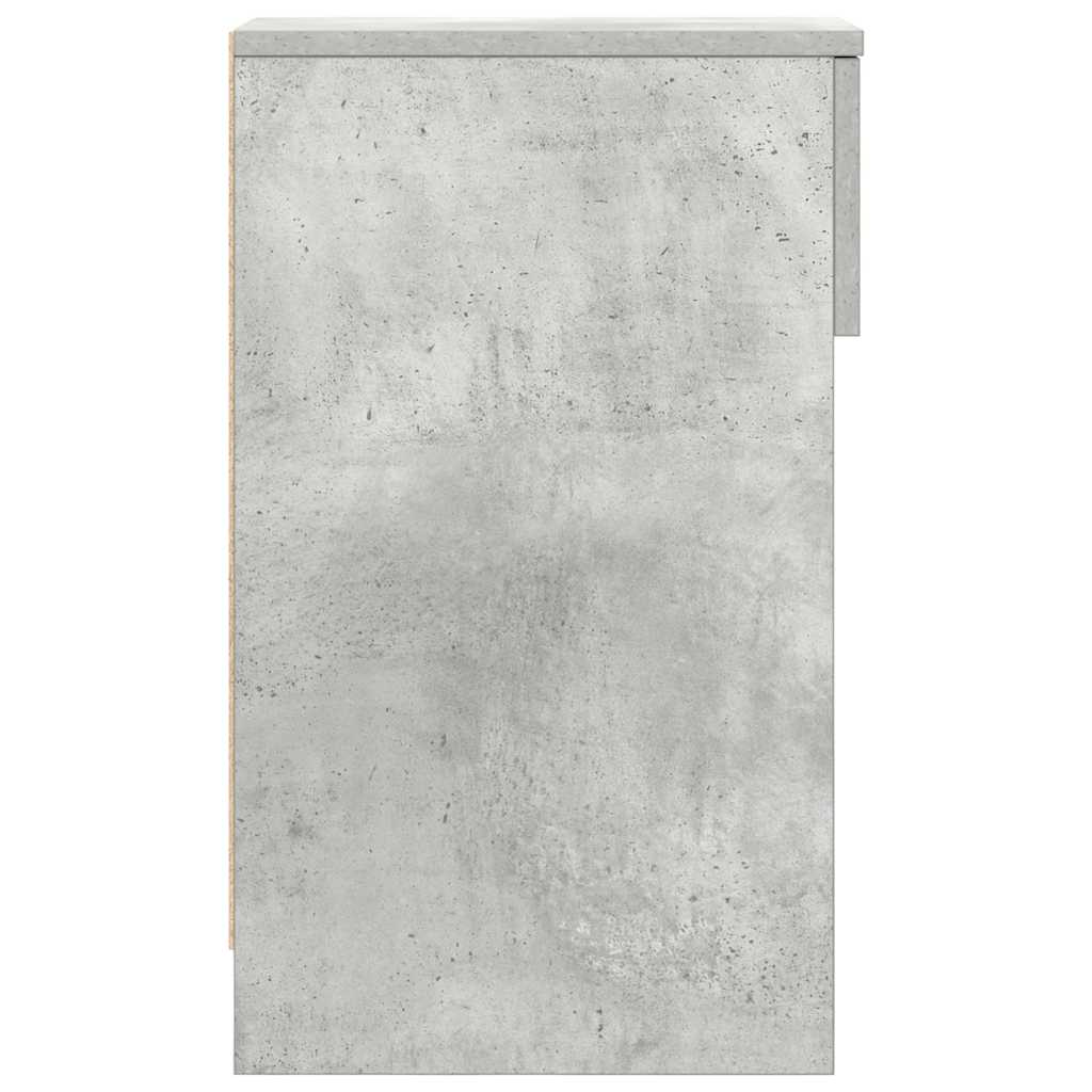 vidaXL Κομοδίνο με συρτάρι Γκρι Σκυροδέματος 20x36x60 εκ.