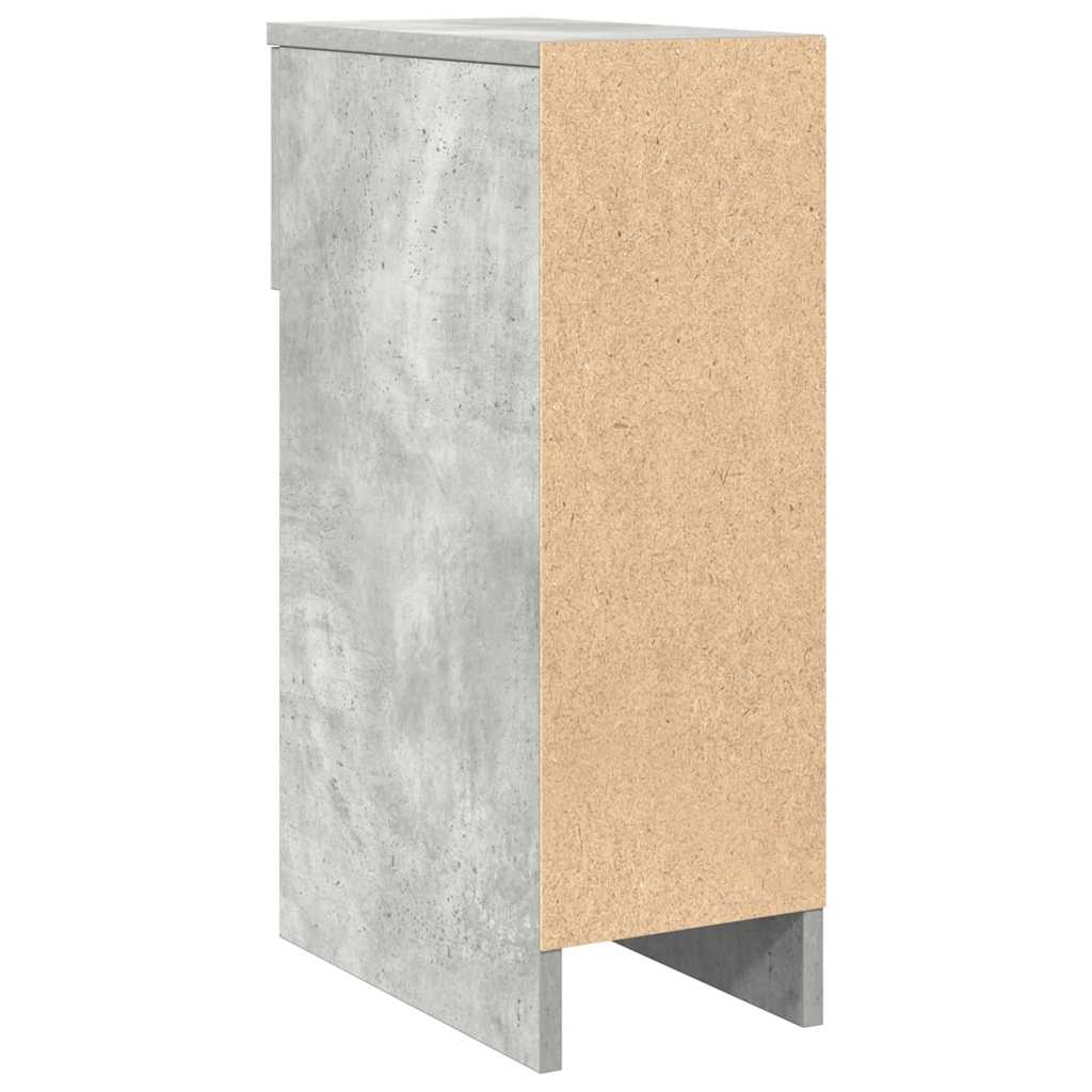 vidaXL Κομοδίνο με συρτάρι Γκρι Σκυροδέματος 20x36x60 εκ.