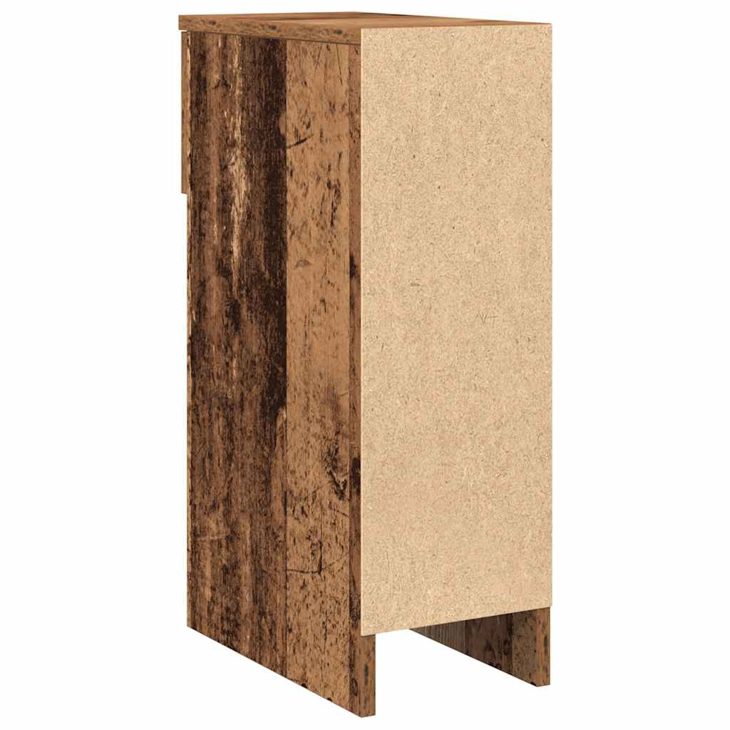 vidaXL Κομοδίνο με συρτάρι Όψη Παλαιού Ξύλου 20x36x60 εκ.