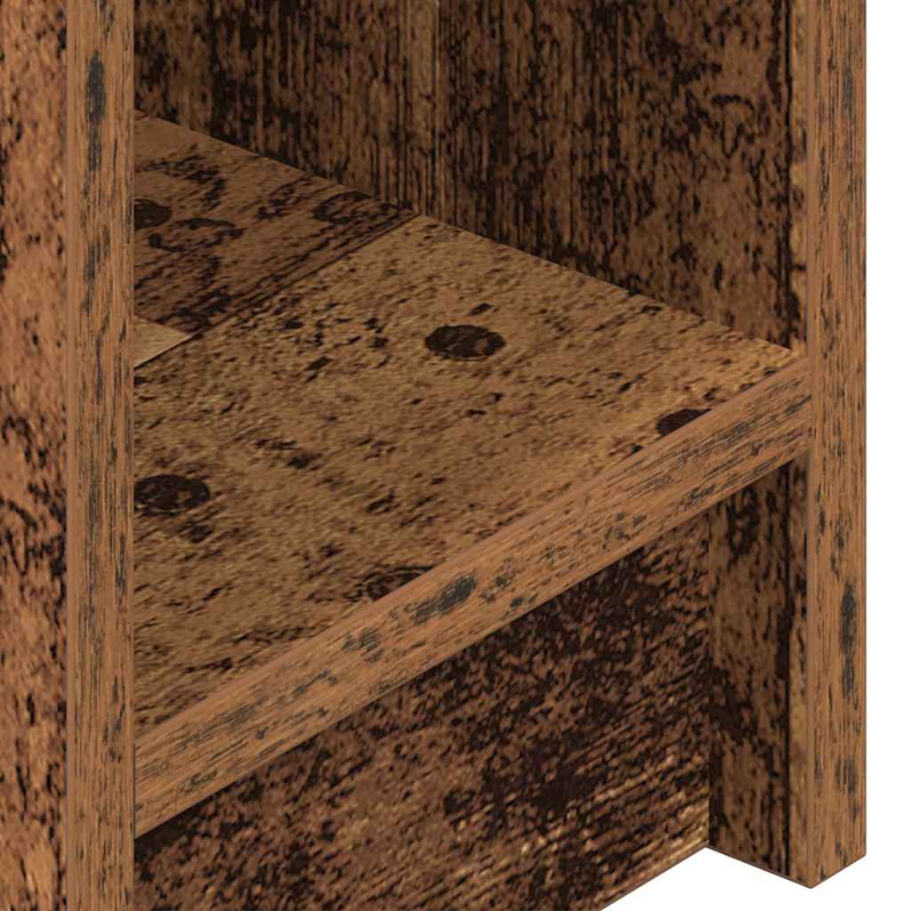 vidaXL Κομοδίνο με συρτάρι Όψη Παλαιού Ξύλου 20x36x60 εκ.