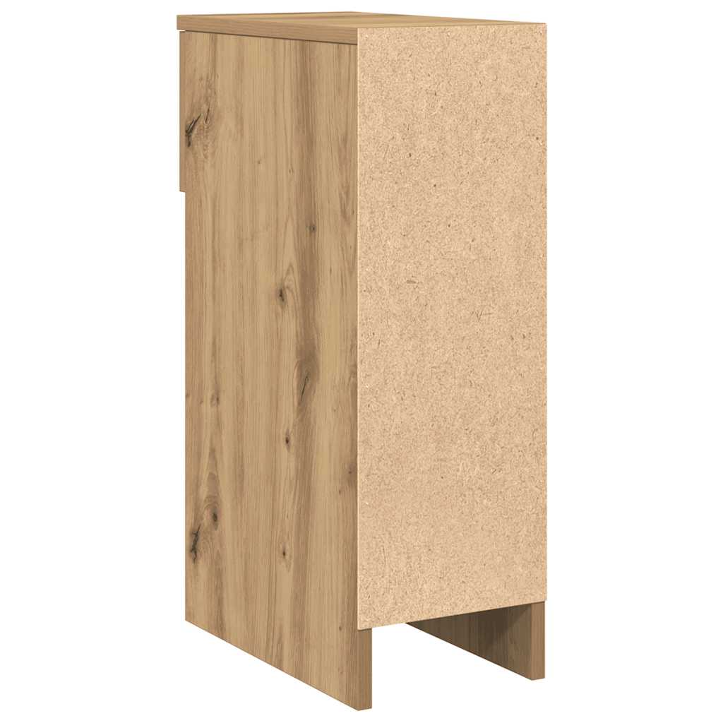 vidaXL Κομοδίνα με συρτάρι 2 τεμ. Αρτισιανή Δρυς 20x36x60 εκ.