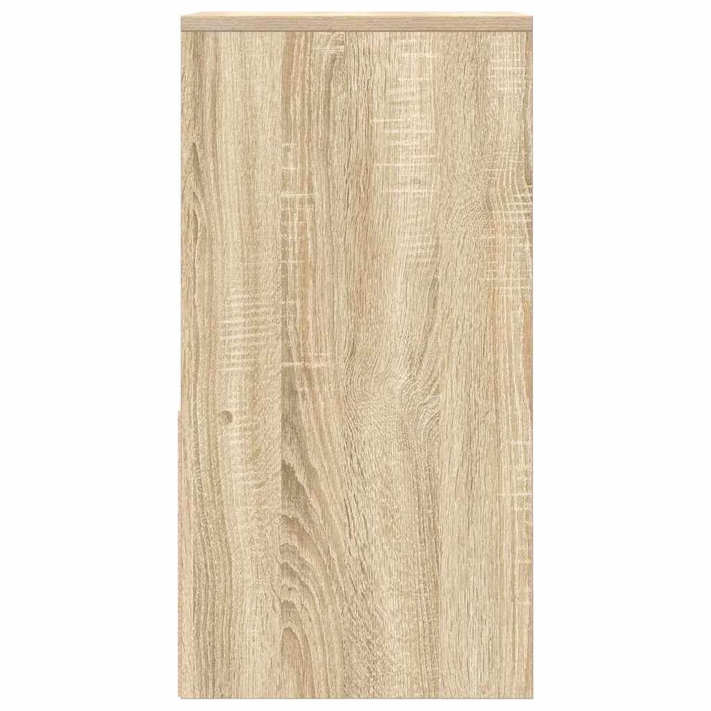 vidaXL Κομοδίνα με συρτάρι 2 τεμ. Sonoma Δρυς 35x34x66,5 εκ.