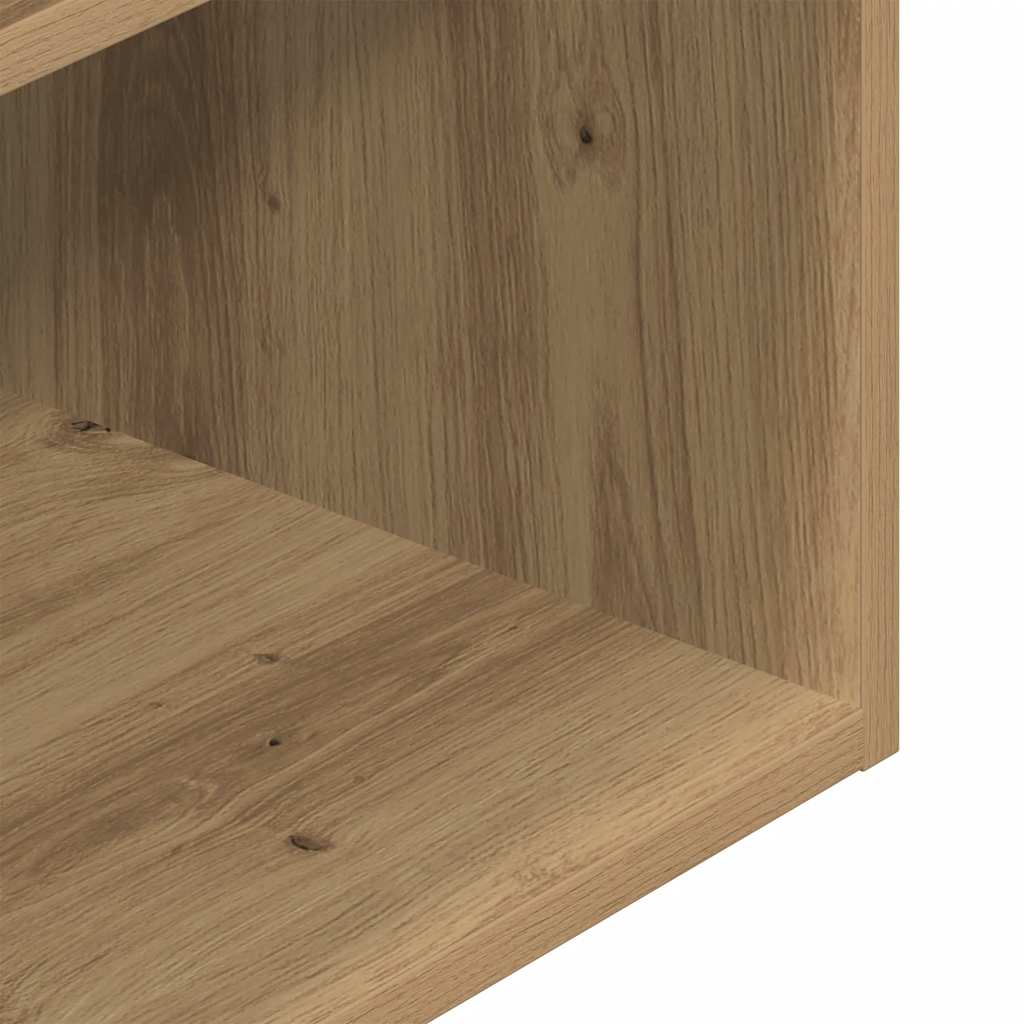 vidaXL Κομοδίνα με συρτάρι 2 τεμ. Αρτισιανή Δρυς 35x34x66,5 εκ.