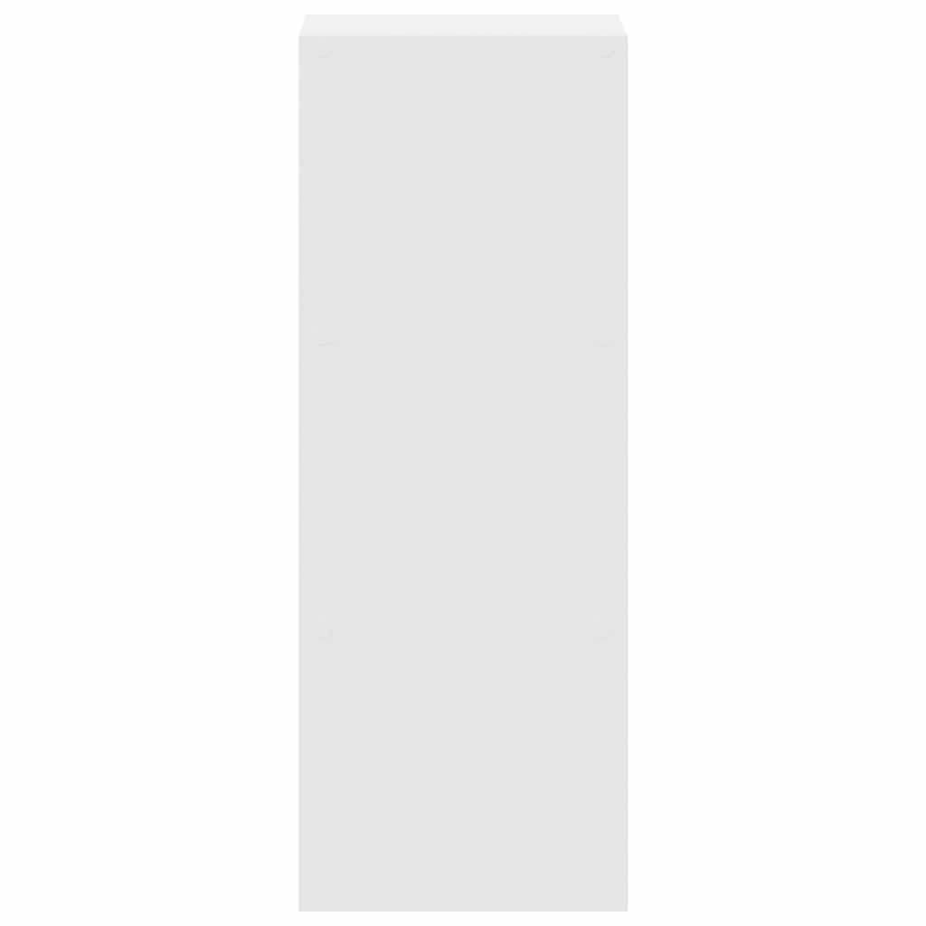 vidaXL Βιβλιοθήκη στοιβαζόμενη Λευκό 30x30x80 cm Ξύλινη κατασκευή