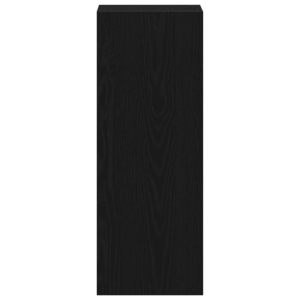 vidaXL Βιβλιοθήκη στοιβαζόμενη Μαύρη δρυς 30x30x80 cm