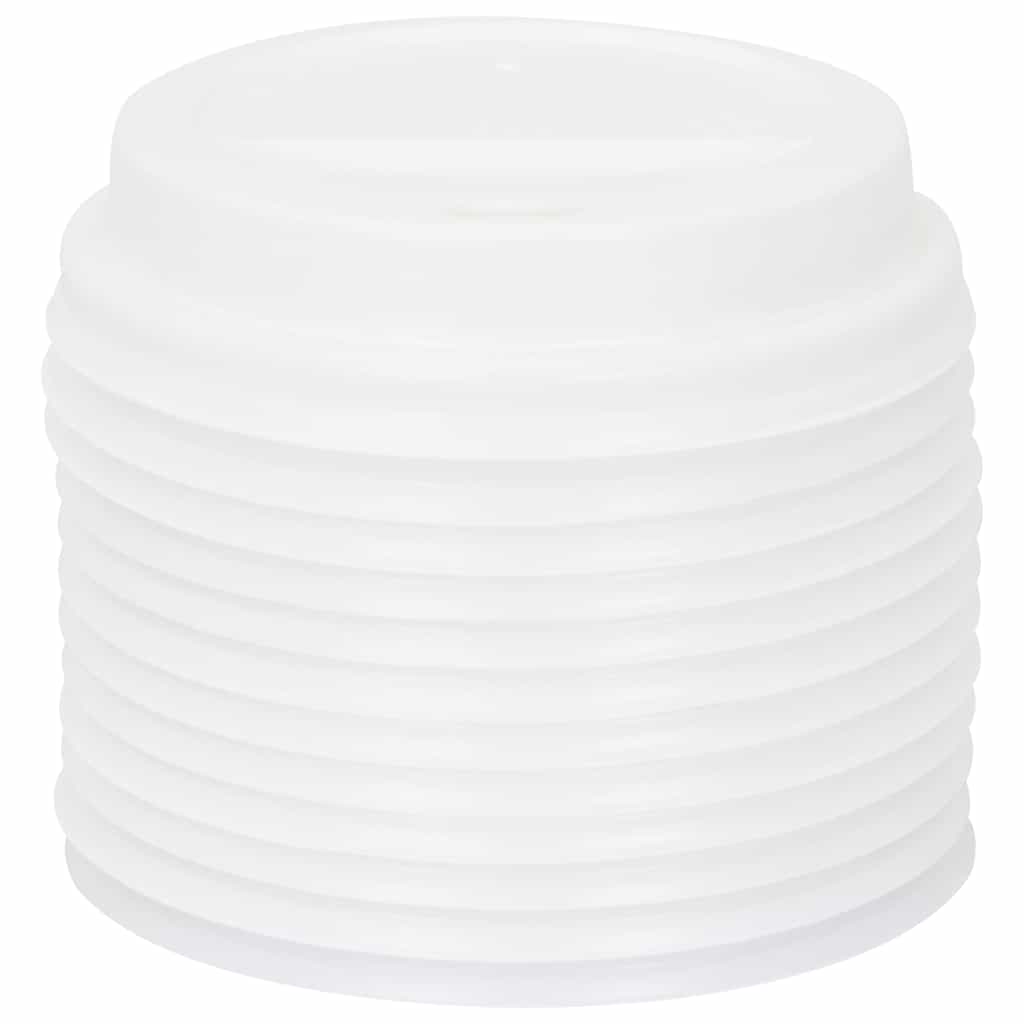 vidaXL Χάρτινα καπάκια καφέ Ø80 mm 8oz 1000 τεμάχια Λευκό πλαστικό