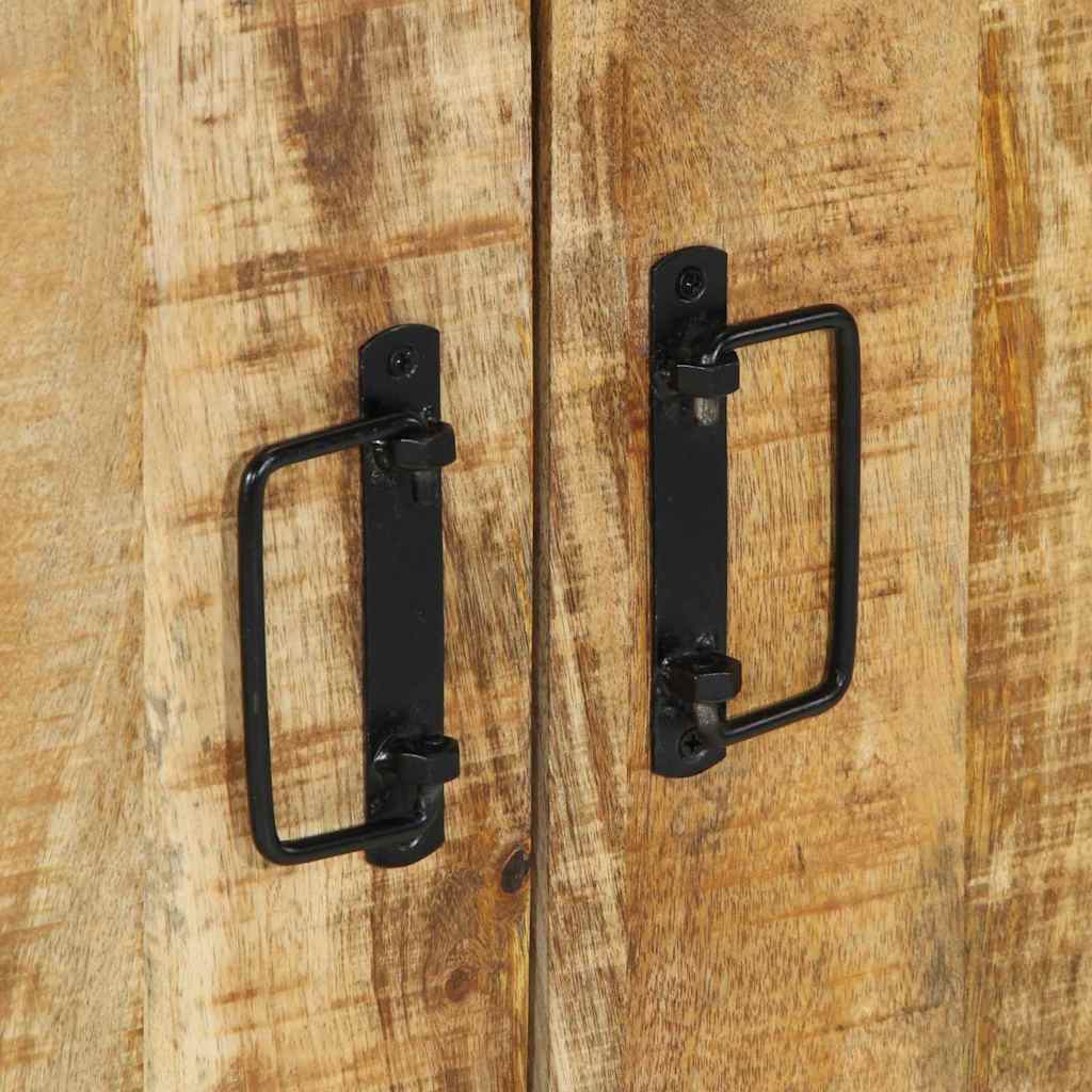 vidaXL Ντουλάπα Παπουτσιών Μαύρο 30 x 30 x 40 cm Μασίφ ξύλο μάνγκο