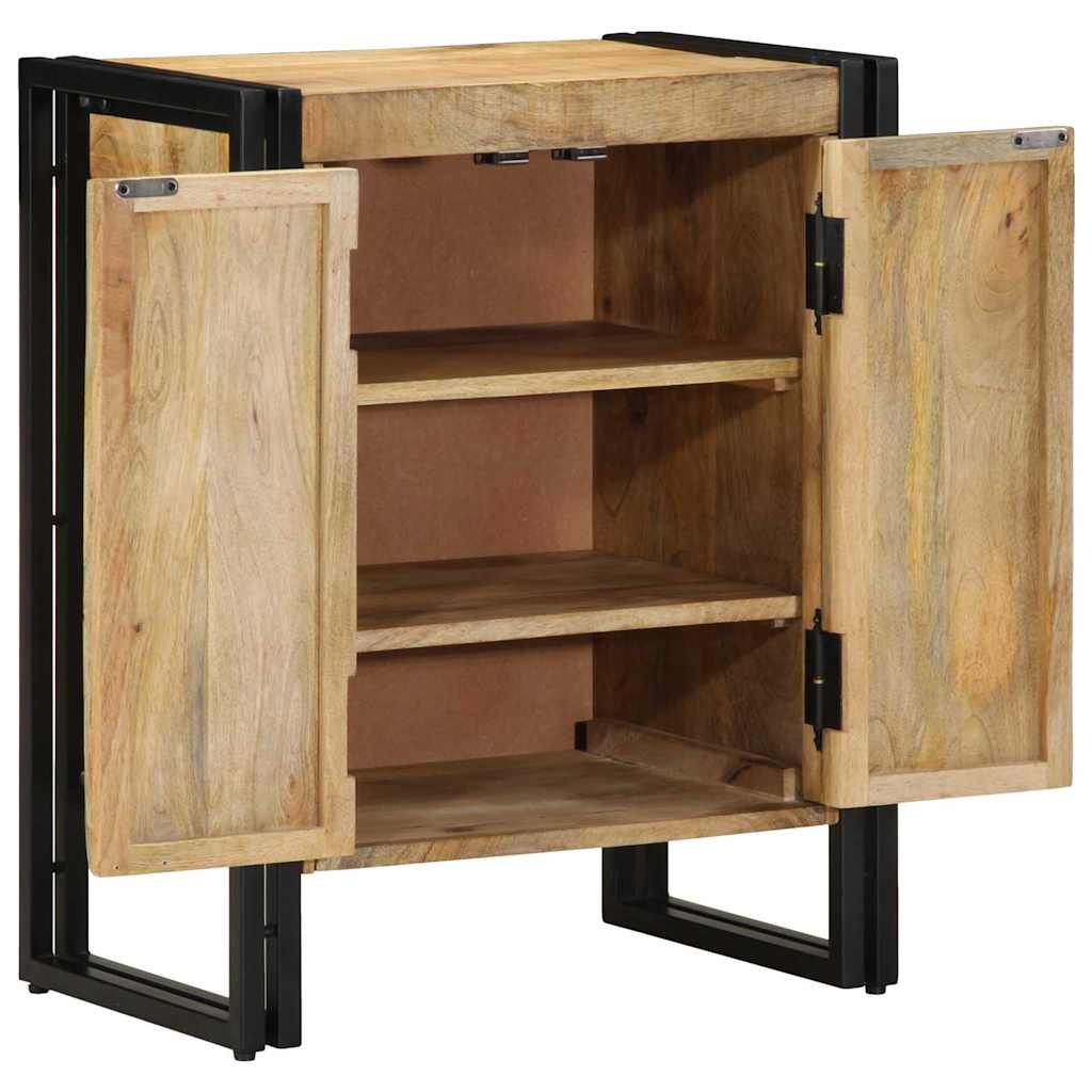 vidaXL Ντουλάπα Παπουτσιών Μαύρο 30 x 30 x 40 cm Μασίφ ξύλο μάνγκο