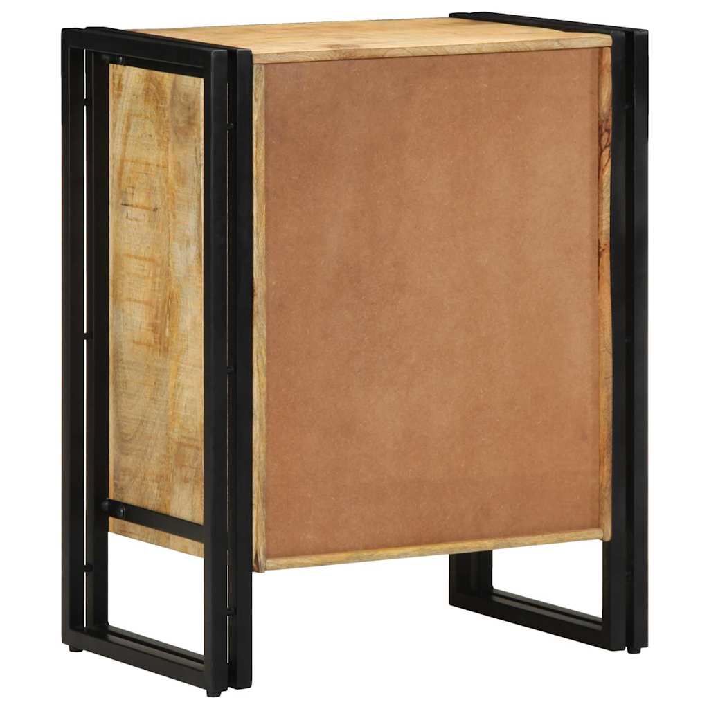 vidaXL Ντουλάπα Παπουτσιών Μαύρο 30 x 30 x 40 cm Μασίφ ξύλο μάνγκο