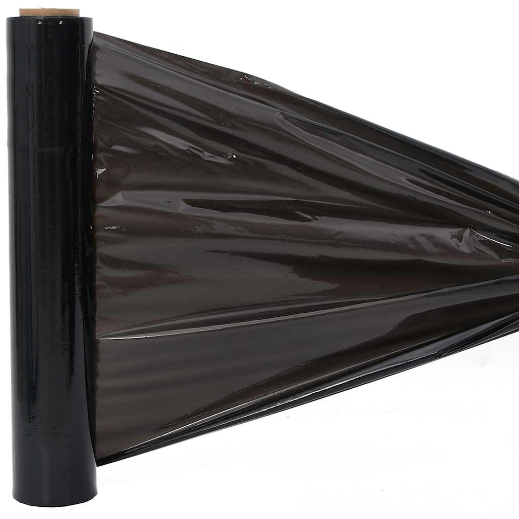 vidaXL Stretch Film 2 τεμάχια Μαύρο 17 μm 50 cm x 150 m