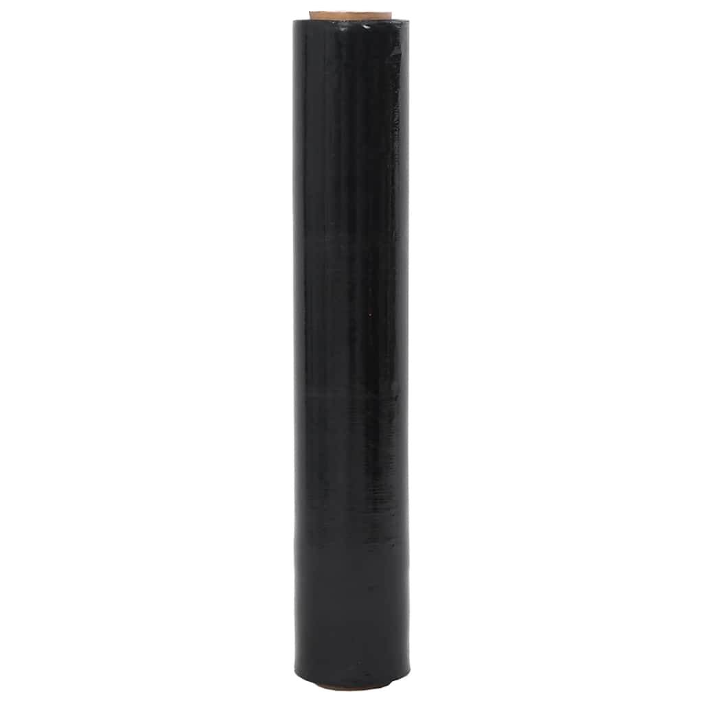 vidaXL Stretch Film 6 τεμάχια Μαύρο 23 μm 50 cm x 150 m