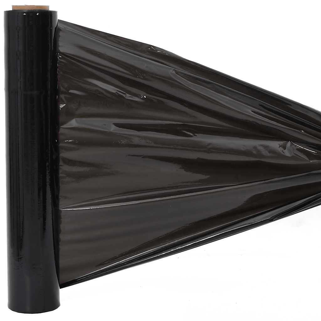 vidaXL Stretch Film 6 τεμάχια Μαύρο 23 μm 50 cm x 150 m