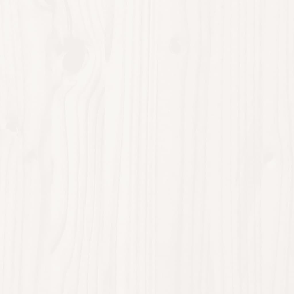 vidaXL Σκελετός Κρεβ. Χωρίς Στρώμα Λευκό 140x200 εκ Μασίφ Πεύκο