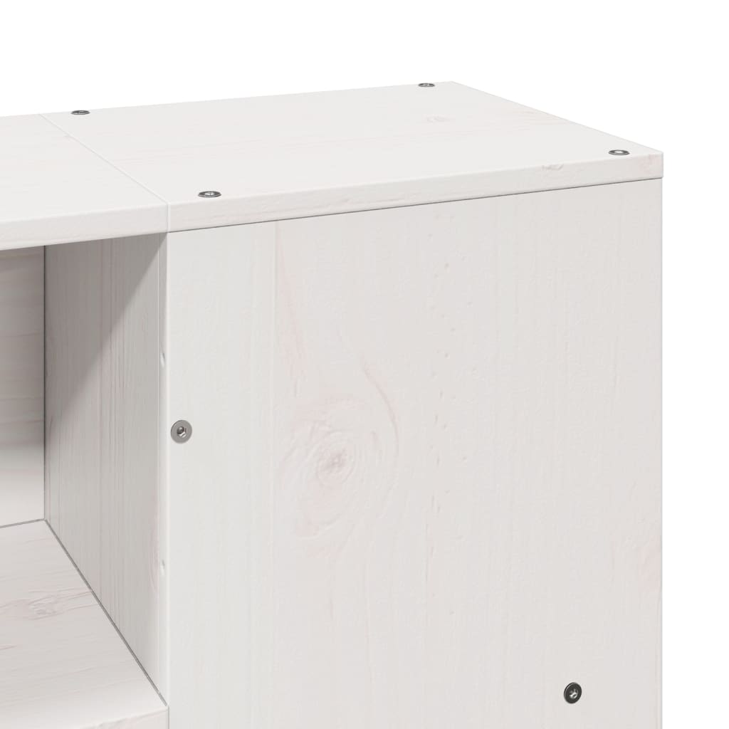 vidaXL Σκελετός Κρεβ. Χωρίς Στρώμα Λευκό 135x190 εκ Μασίφ Πεύκο