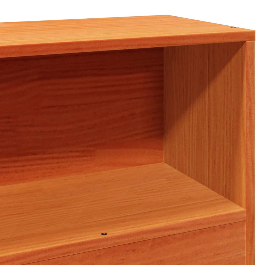 vidaXL Σκελετός Κρεβ. Χωρίς Στρώμα Καφέ Κεριού 100x200 εκ Μασίφ Πεύκο