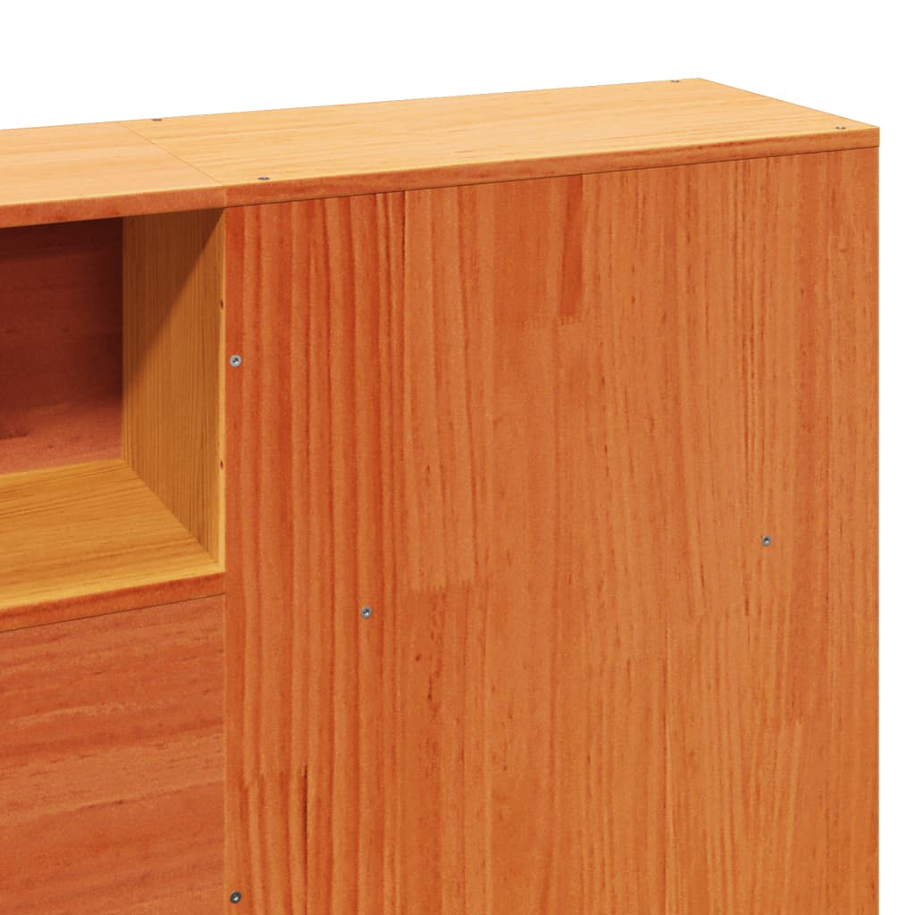 vidaXL Σκελετός Κρεβ. Χωρίς Στρώμα Καφέ Κεριού 200x200 εκ Μασίφ Πεύκο