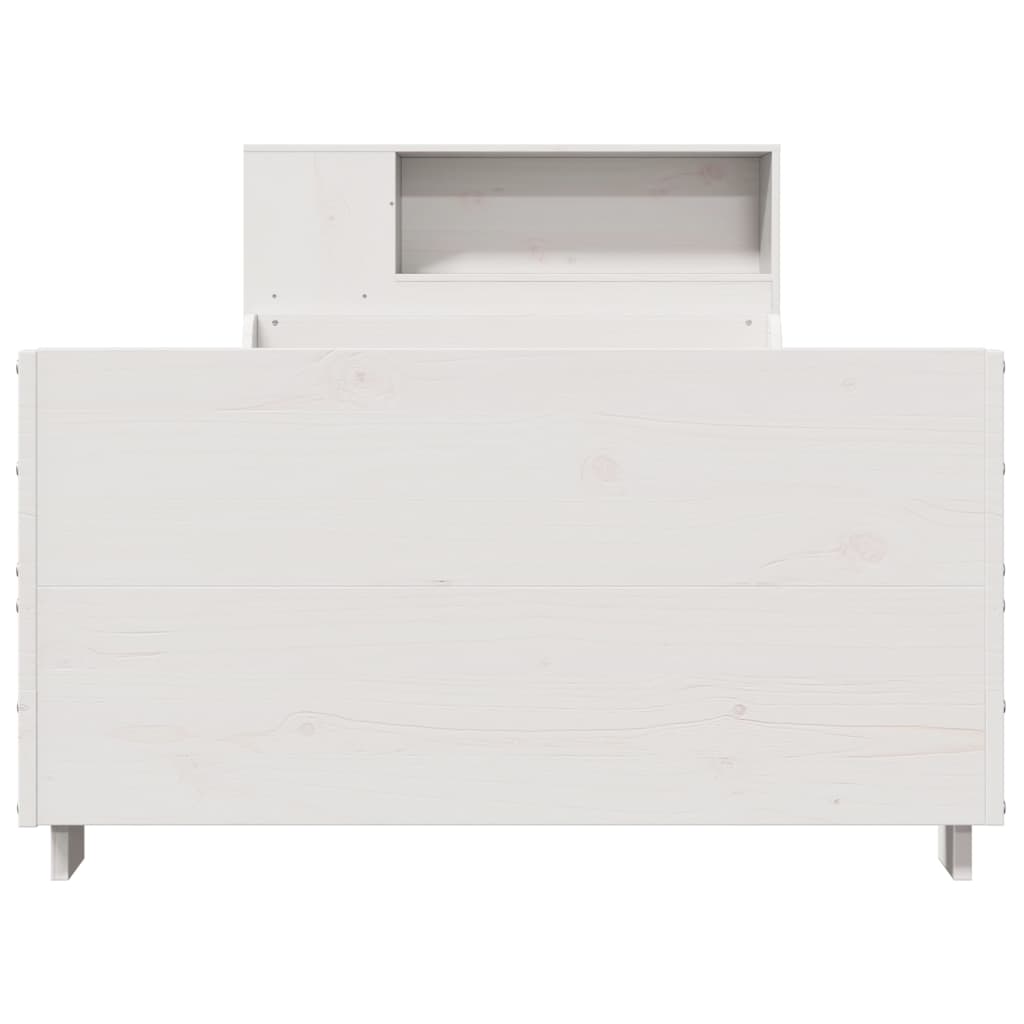 vidaXL Σκελετός Κρεβ. Χωρίς Στρώμα Λευκό 90x200 εκ Μασίφ Πεύκο