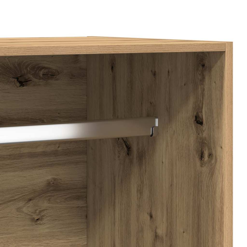 vidaXL Ντουλάπα Τεχνίτης Δρυς 100x50x200 εκ Επεξεργασμένο Ξύλο
