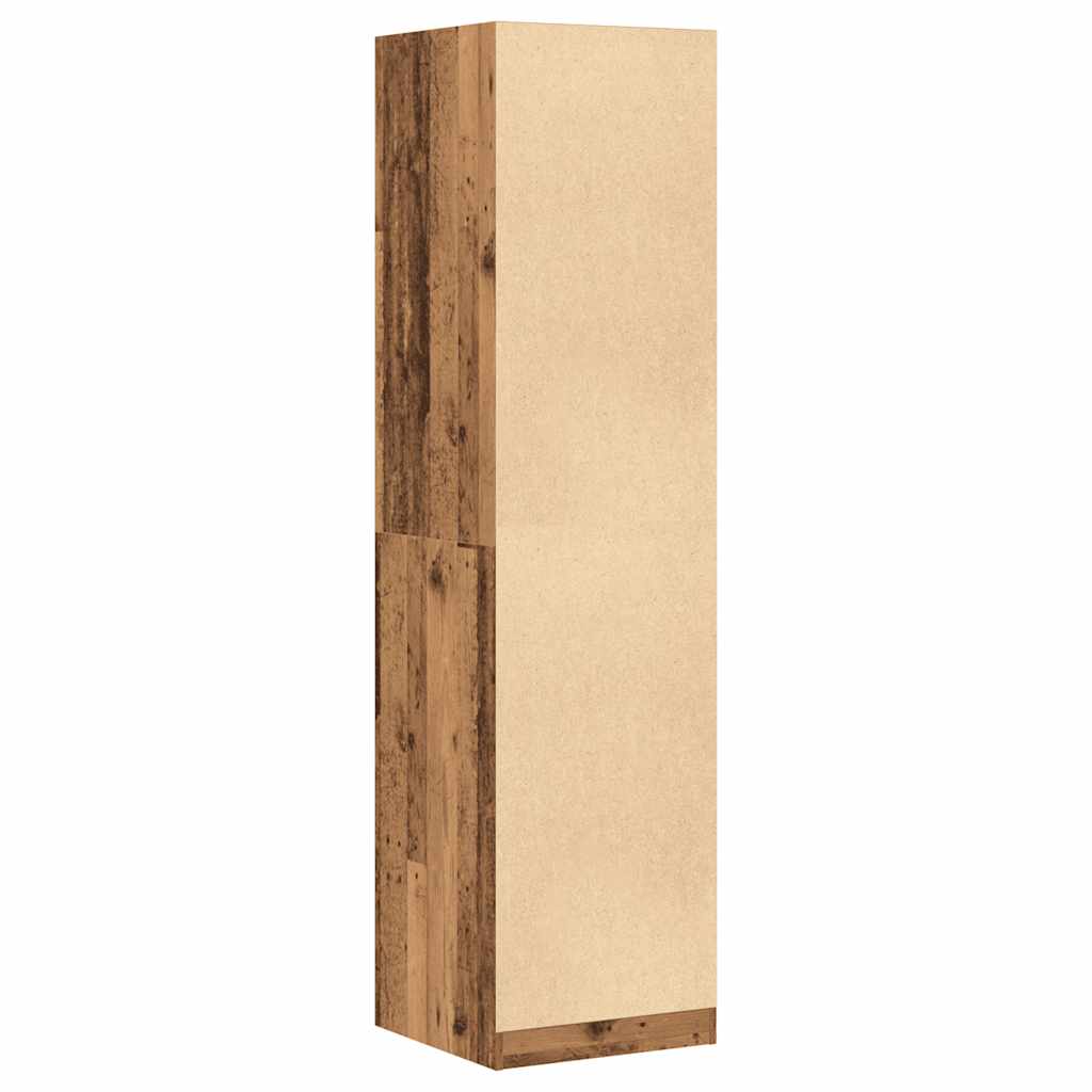 vidaXL Ντουλάπα Όψη Παλαιού Ξύλου 50x50x200 εκ. από Επεξεργασμένο Ξύλο