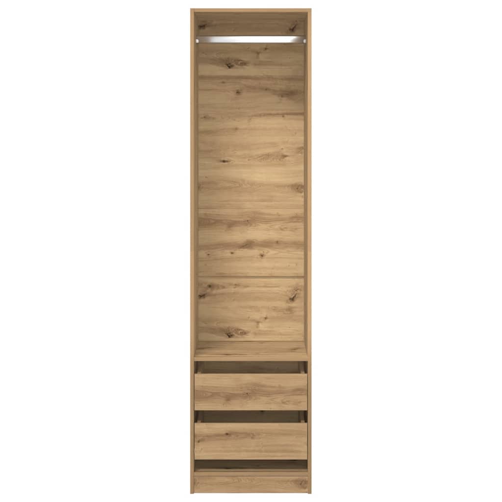 vidaXL Ντουλάπα Τεχνίτης Δρυς 50x50x200εκ από Επεξεργασμένο Ξύλο