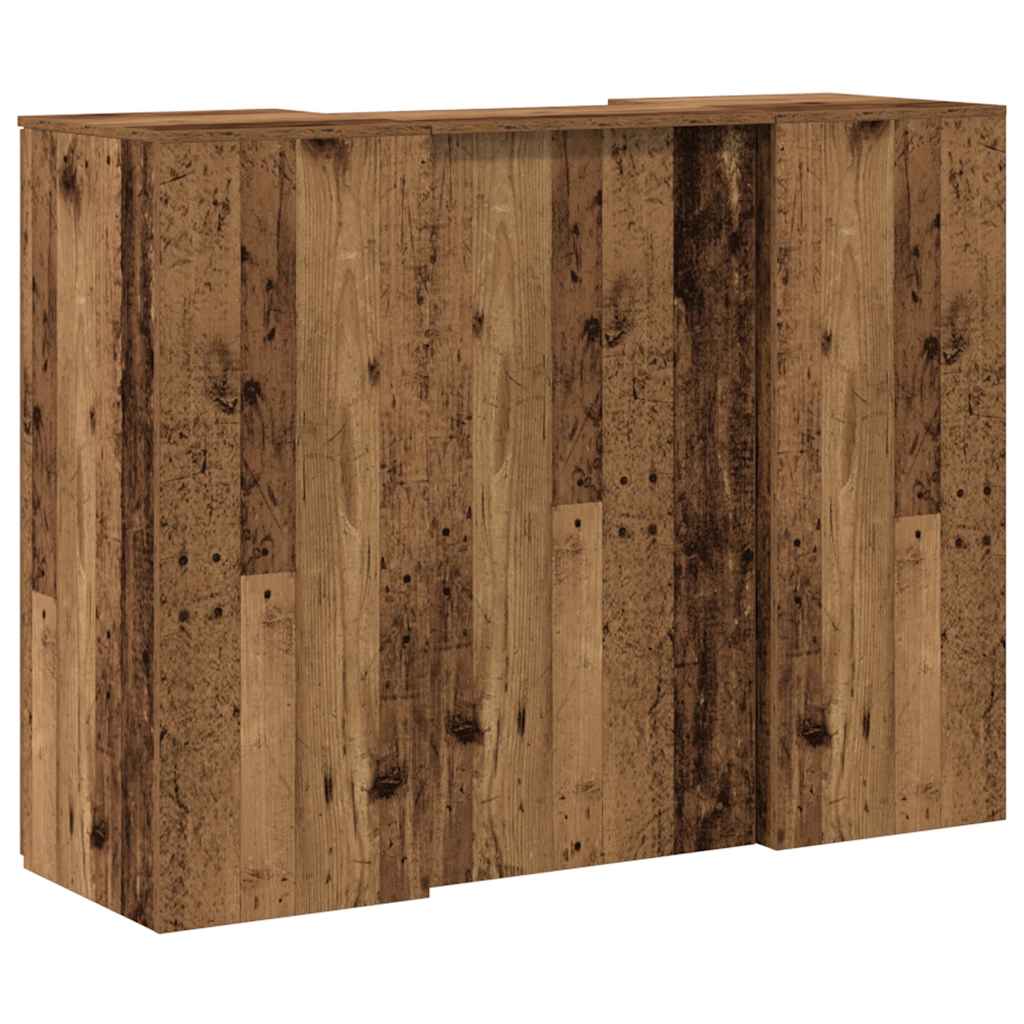 vidaXL Γραφείο υποδοχής Παλιό Ξύλο 135x50x103,5 εκ. Επεξεργασμένο Ξύλο