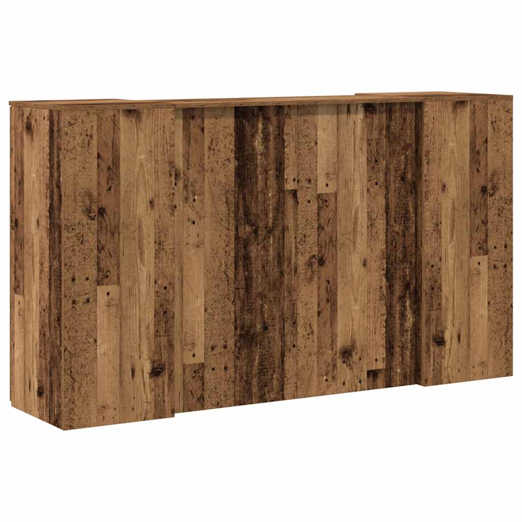 vidaXL Γραφείο υποδοχής Παλιό Ξύλο 180x50x103,5 εκ. Επεξεργασμένο Ξύλο
