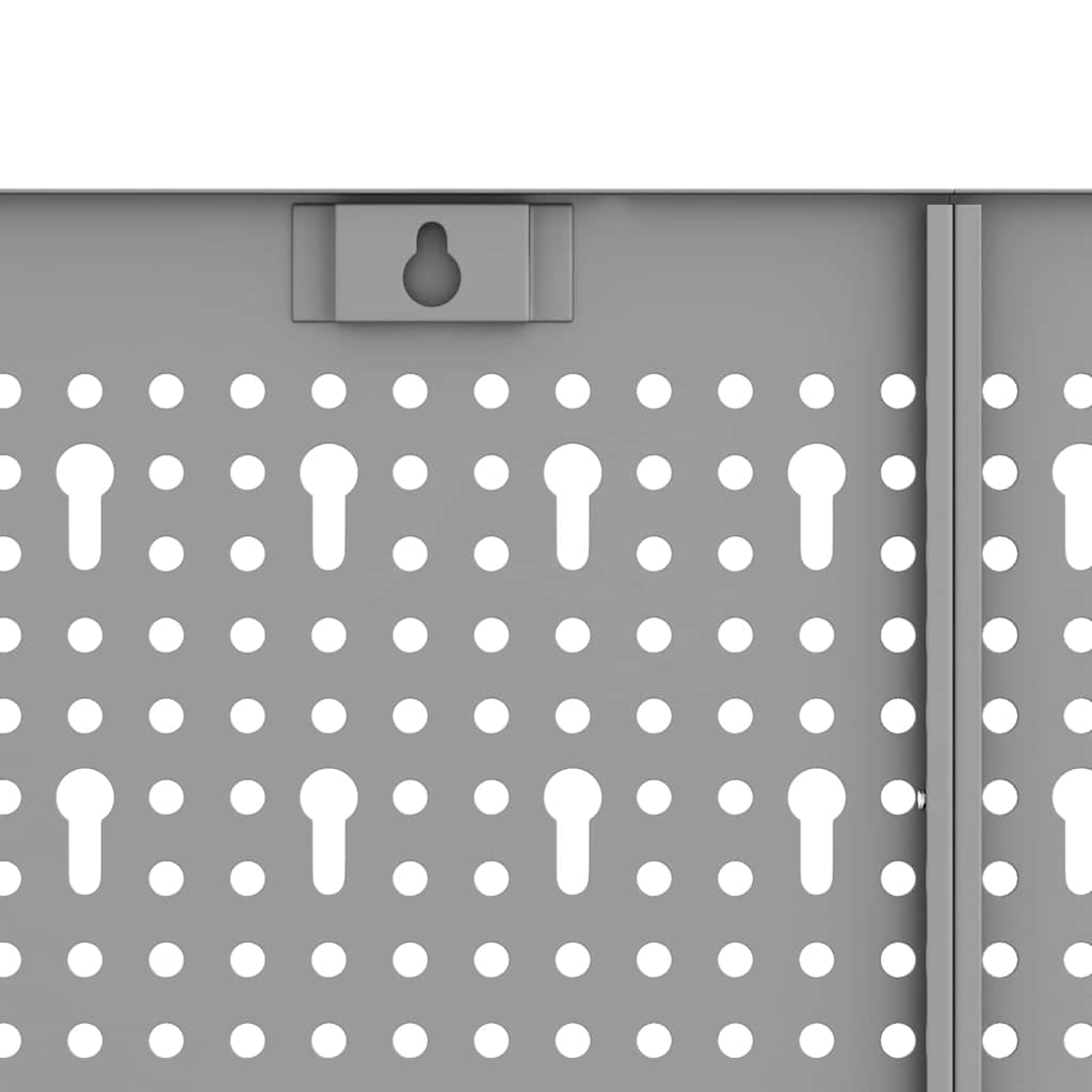 vidaXL Αποθηκευτική Παγκάκια 2 pcs Γκρι 100 x 1 x 60 εκ