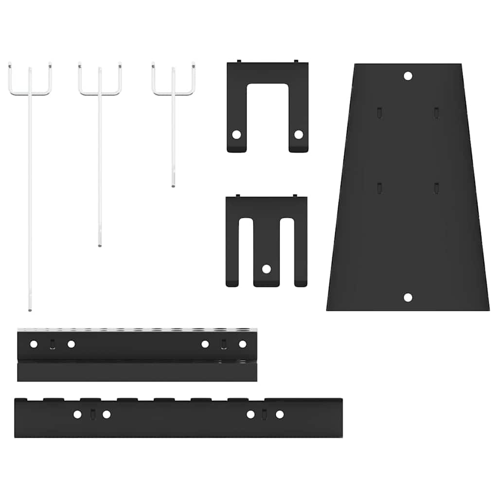 vidaXL Αποθηκευτική Παγκάκια 2 pcs Γκρι 100 x 1 x 60 εκ