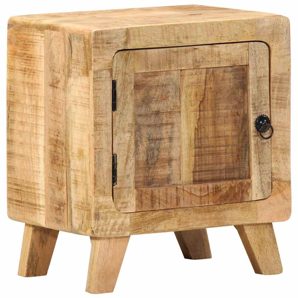 vidaXL Κομοδίνο 40x32x46 cm από μασίφ ξύλο Rough Mango