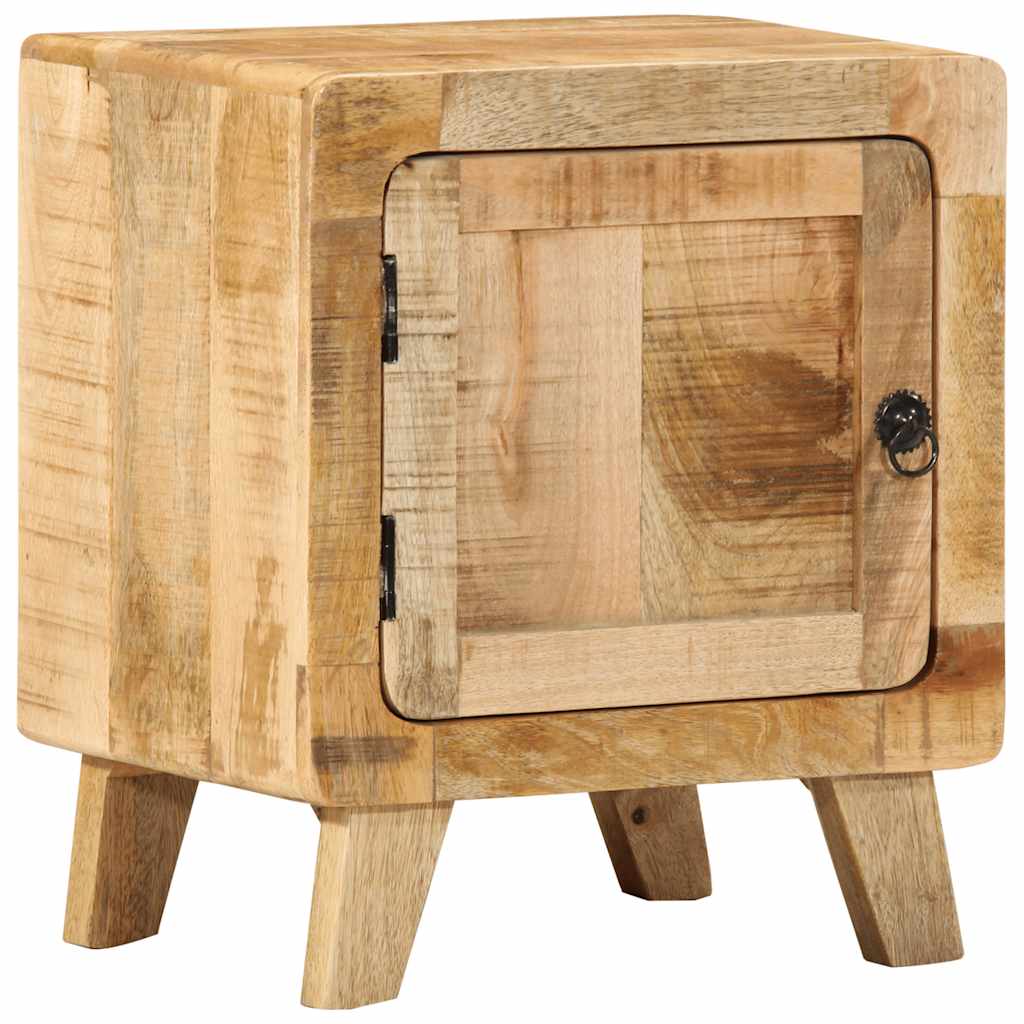 vidaXL Κομοδίνο 40x32x46 cm από μασίφ ξύλο Rough Mango